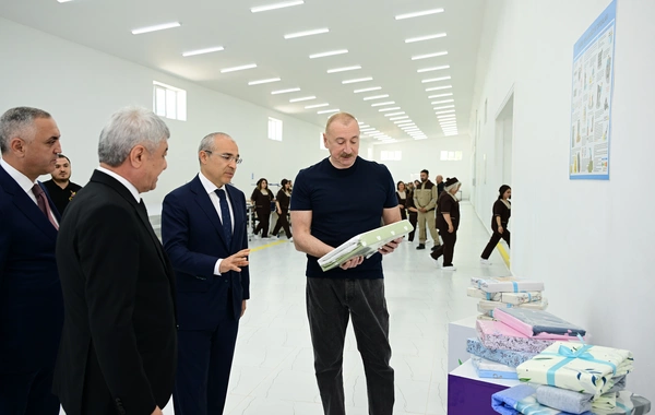 Xocalı şəhərində Qarabağ Tekstil Evi MMC istifadəyə verilib