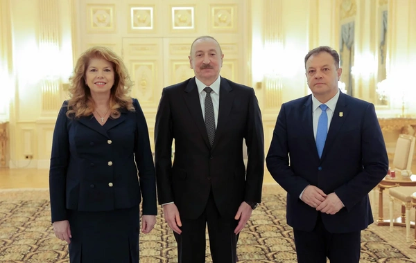 Prezident İlham Əliyev bolqarıstanlı həmkarı ilə görüşüb