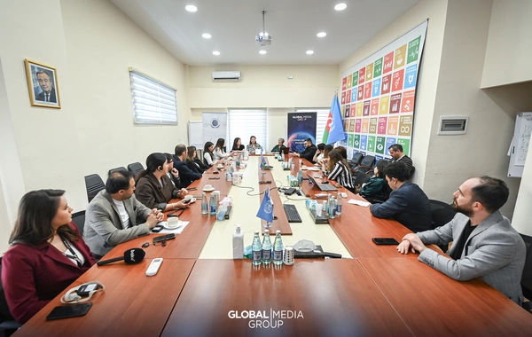 Global Media Group BMT-nin Qlobal Sazişi ilə birgə "Dayanıqlı yaşayış mühitinin dili" mövzusunda media sessiyası təşkil edib