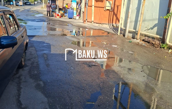 Mərdəkan qəsəbəsində kanalizasiya xəttində qəza baş verib