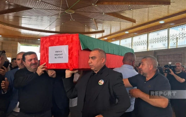 Bərdədə I Qarabağ müharibəsinin itkin-şəhidi Rəşadət Piriyevlə vida mərasimi keçirilib