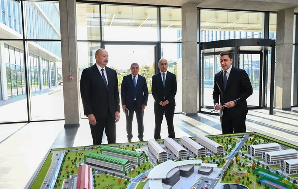 İlham Əliyev "SABAH.city" innovasiya şəhərciyinin birinci mərhələsinin açılışında iştirak edib