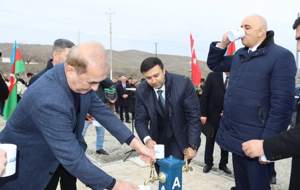 Göyçayın İkinci Ərəbcəbirli kəndi içməli su ilə təmin edilib
