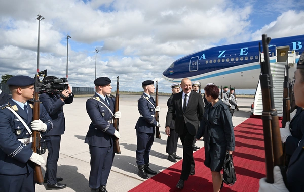 Azərbaycan Prezidenti İlham Əliyev Almaniyaya rəsmi səfərə gedib