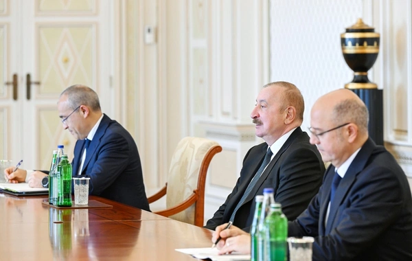 İlham Əliyev Çinin "China Datang Corporation Ltd." şirkətinin nümayəndə heyətini qəbul edib