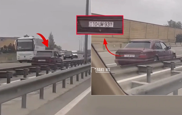 Bakı-Qazax yolunda protiv sürən sürücü HƏBS EDİLDİ