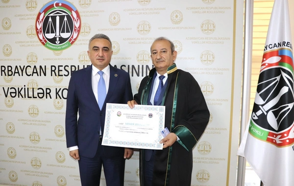 2 vəkilə irad bildirilib, 1 vəkilin fəaliyyəti müəyyən müddətə dayandırılıb