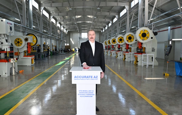 Xocalının Ballıca kəndində ofis mebelləri və mebel aksesuarlarının istehsalı müəssisəsi açılıb