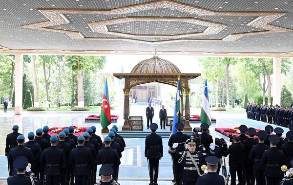 Daşkənddə Prezident İlham Əliyevin rəsmi qarşılanma mərasimi olub