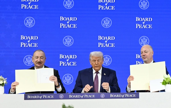 ABŞ Prezidenti Donald Trampın təşəbbüsü ilə yaradılan Sülh Şurası təsis edilib