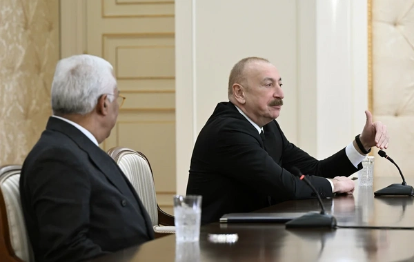 Ильхам Алиев и Антониу Кошта выступили с заявлениями для прессы