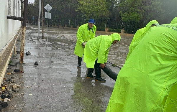 Normanı dəfələrlə üstələyən yağıntının fəsadları aradan qaldırılır