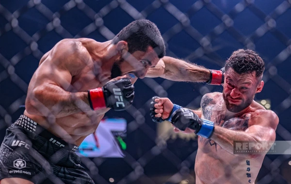 Bakıda tarixi UFC gecəsi: Fiziyevdən möhtəşəm qələbə - FOTOREPORTAJ