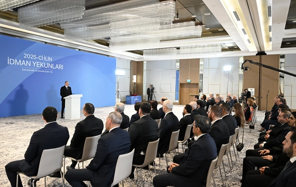 Президент Ильхам Алиев принял участие в церемонии, посвященной спортивным итогам 2025 года