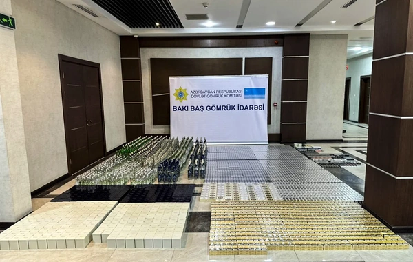 Gömrükdə külli miqdarda tütün məmulatları və spirtli içkilər AŞKARLANDI