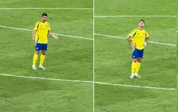 Ronaldodan meydanda qəribə HƏRƏKƏTLƏR