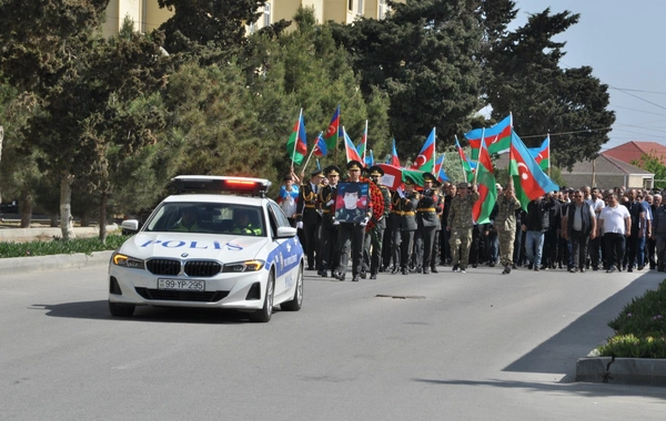 İtkin şəhidimizlə vida mərasimi keçirildi