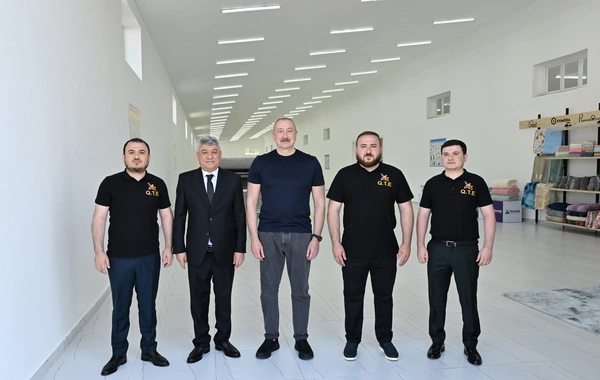 Xocalı şəhərində "Qarabağ Tekstil Evi" MMC istifadəyə verilib