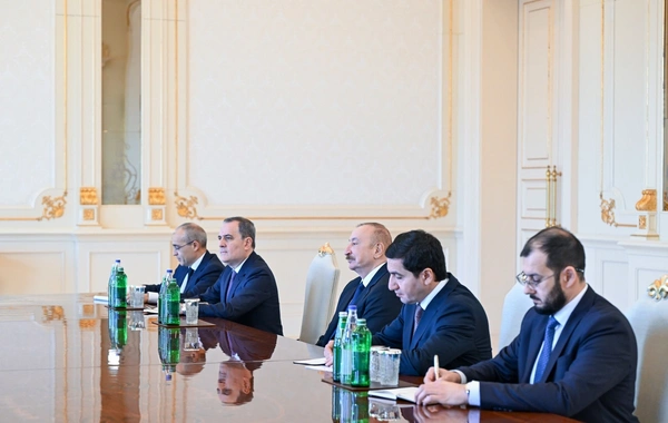 İlham Əliyev İsrail Dövlətinin xarici işlər nazirini qəbul edib