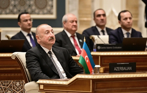 İlham Əliyev Daşkənddə Gələcəyin İrsi Beynəlxalq Mükafatının təqdimat mərasimində iştirak edib