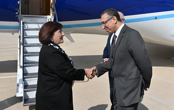 Sahibə Qafarova Misirdə səfərdədir