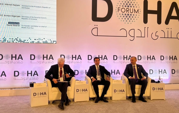 Хикмет Гаджиев и Армен Григорян провели переговоры на Форуме в Дохе