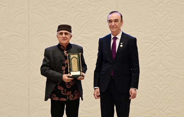 Ильхам Алиев принял участие в церемонии вручения Международной премии "Наследие будущего" в Ташкенте