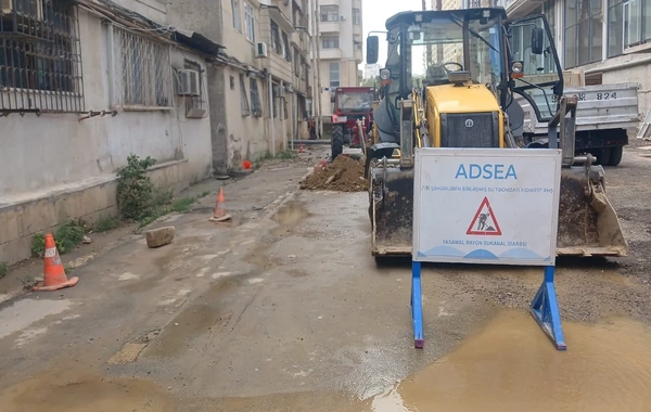 Yasamal rayonunda içməli su xəttində qəza baş verib