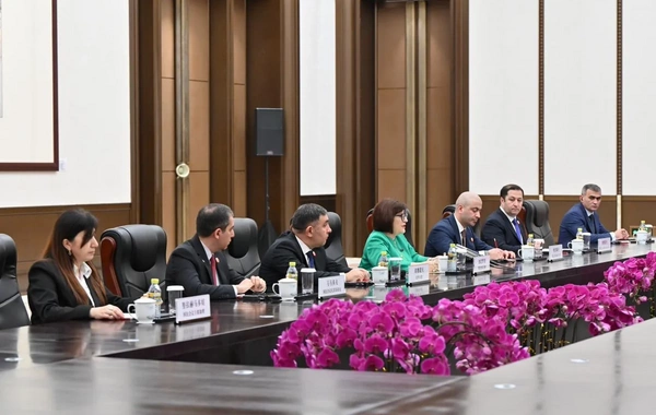 Sahibə Qafarova çinli parlamentari ilə ikitərəfli əlaqələri müzakirə edib