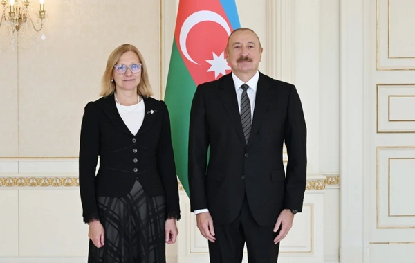 İlham Əliyev Estoniyanın Azərbaycanda yeni təyin olunmuş səfirini qəbul edib