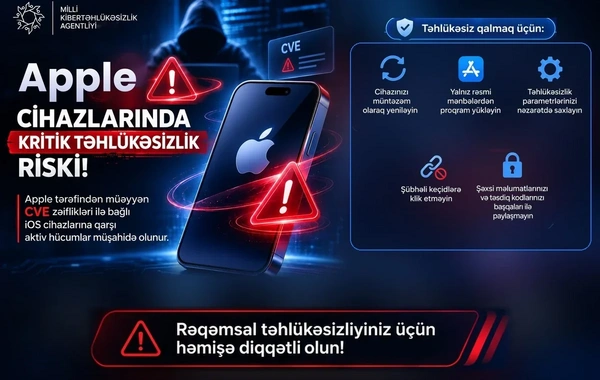 В Азербайджане предупредили об угрозах взлома устройств Apple