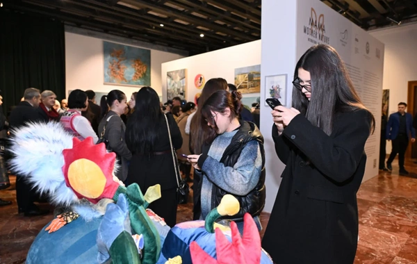 Leyla və Arzu Əliyevalar Tiranada MAMA "Ana təbiət" beynəlxalq incəsənət sərgisinin açılışına qatılıblar