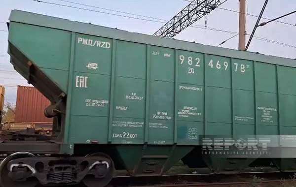 Rusiya taxılı ilə yüklənmiş qatar Azərbaycandan Ermənistana yola düşüb