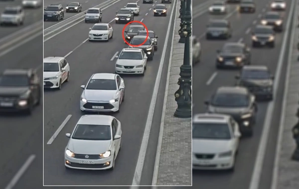 Bakıda baş verən zəncirvari qəzanın ANBAAN GÖRÜNTÜLƏRİ