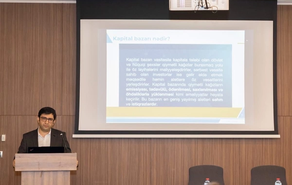 Mərkəzi Bank tərəfindən media nümayəndələri üçün "Kapital bazarlarının əsasları" mövzusunda təlim keçirilib