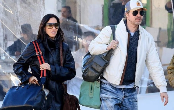 62 yaşlı Bred Pitt 33 yaşlı sevgilisi ilə görüntüləndi