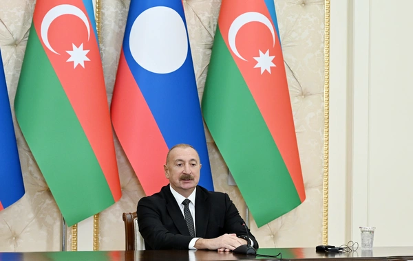 Azərbaycan və Laos prezidentləri mətbuata bəyanatlarla çıxış ediblər