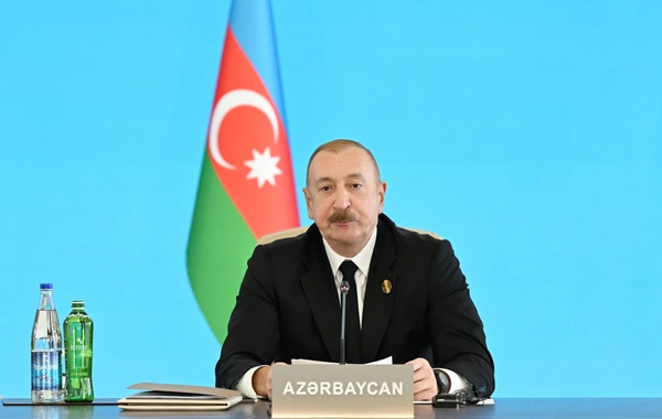 Президент Ильхам Алиев выступил на XII саммите Совета глав государств ОТГ