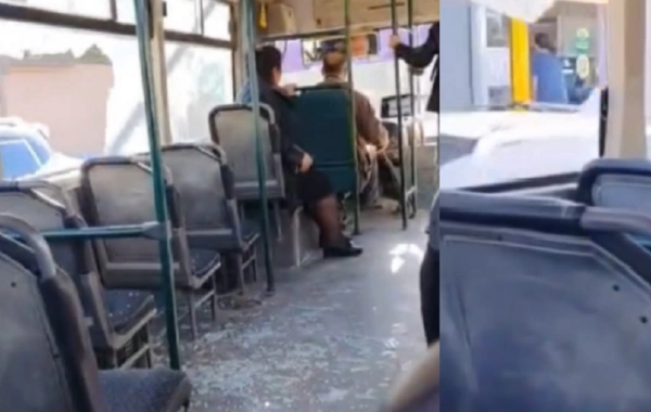 Bakıda avtobus şüşələri sındırılmış vəziyyətdə idarə olunub?