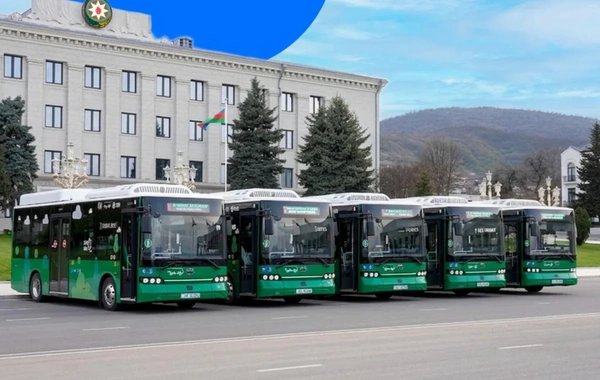 Xankəndidə şəhərdaxili avtobus marşrutları fəaliyyətə başlayır