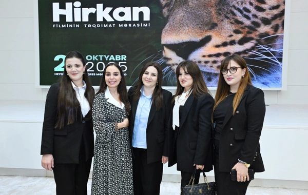 Leyla Əliyeva "Hirkan" sənədli filminin təqdimatında iştirak edib
