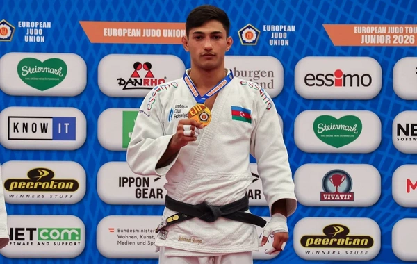 Cüdo millimiz Avropa Kubokunun ilk günündə qızıl medal qazanıb