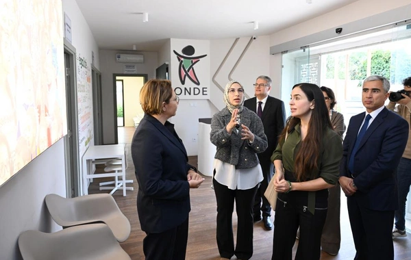 Leyla Əliyeva Mərakeşdə Uşaq Hüquqları üzrə Milli Observatoriyanın vitse-prezidenti ilə görüşüb