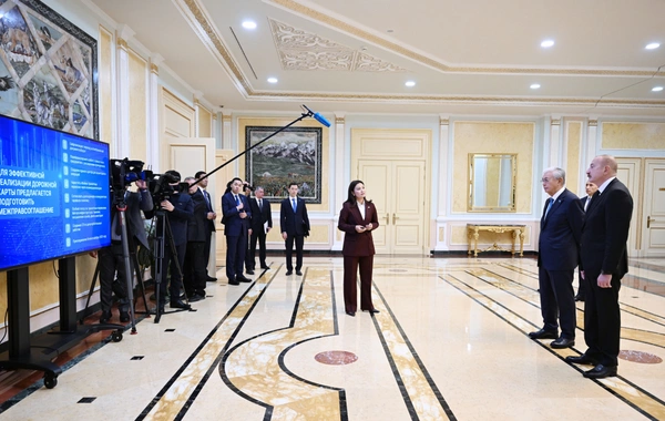 Presidents of Azerbaijan and Kazakhstan presented a joint project