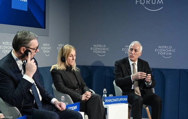 Президент Ильхам Алиев принял участие в панельном заседании на тему "Определение экономической идентичности Евразии" в Давосе