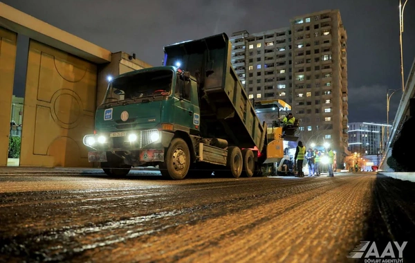Bu küçənin 270 metrlik hissəsi yenidən təmir olunub