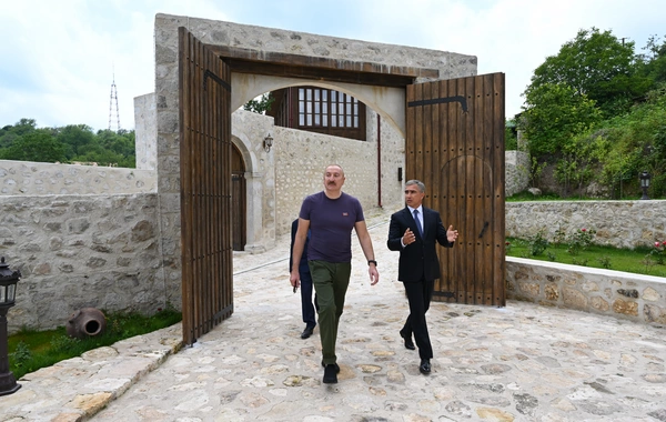 Prezident İlham Əliyev Şuşada "Yasəmən" hotelinin yeni korpusları ilə tanış olub