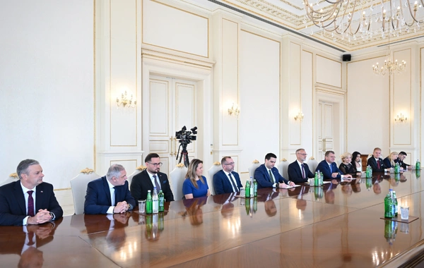 President Ilham Aliyev received a delegation headed by the Chairman of the National Council of Slovakia