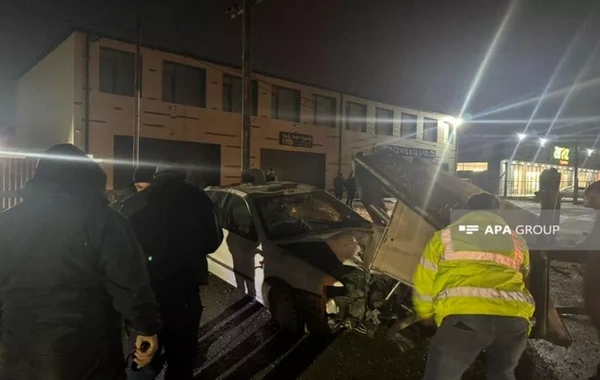 Bakıda zəncirvari qəza, dörd avtomobil toqquşdu