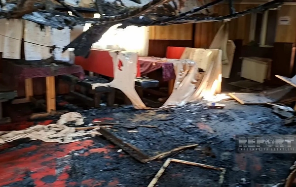 Kiyevdə Rusiyanın hücumu nəticəsində azərbaycanlıya məxsus restoran dağılıb